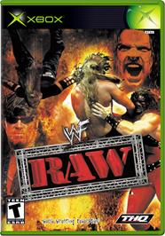 Box cover for WWF Raw on the Microsoft Xbox.
