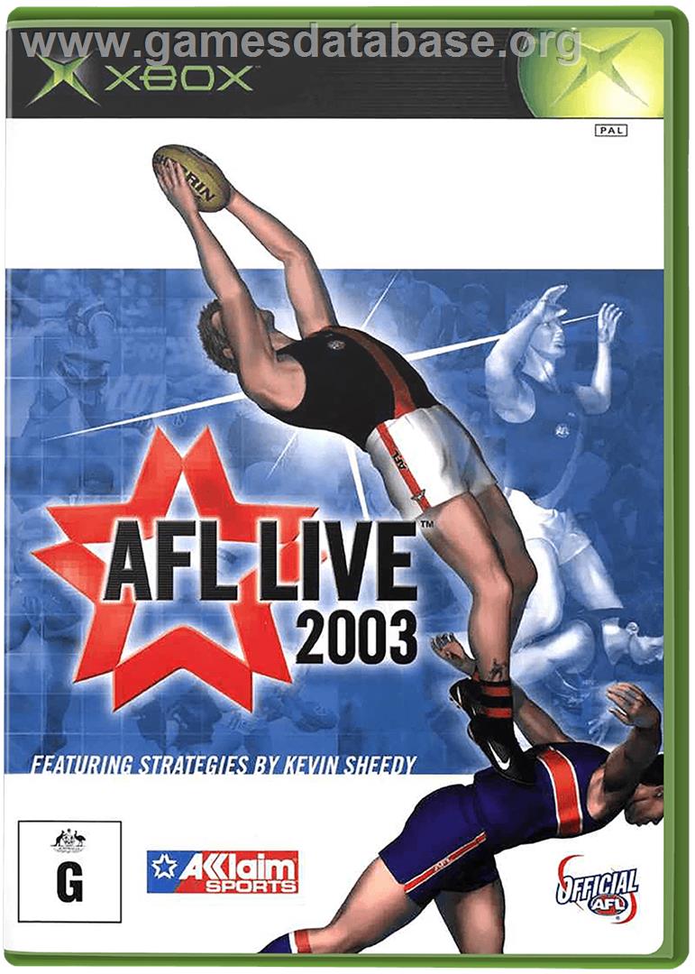 AFL Live 2003 - Microsoft Xbox - Artwork - Box