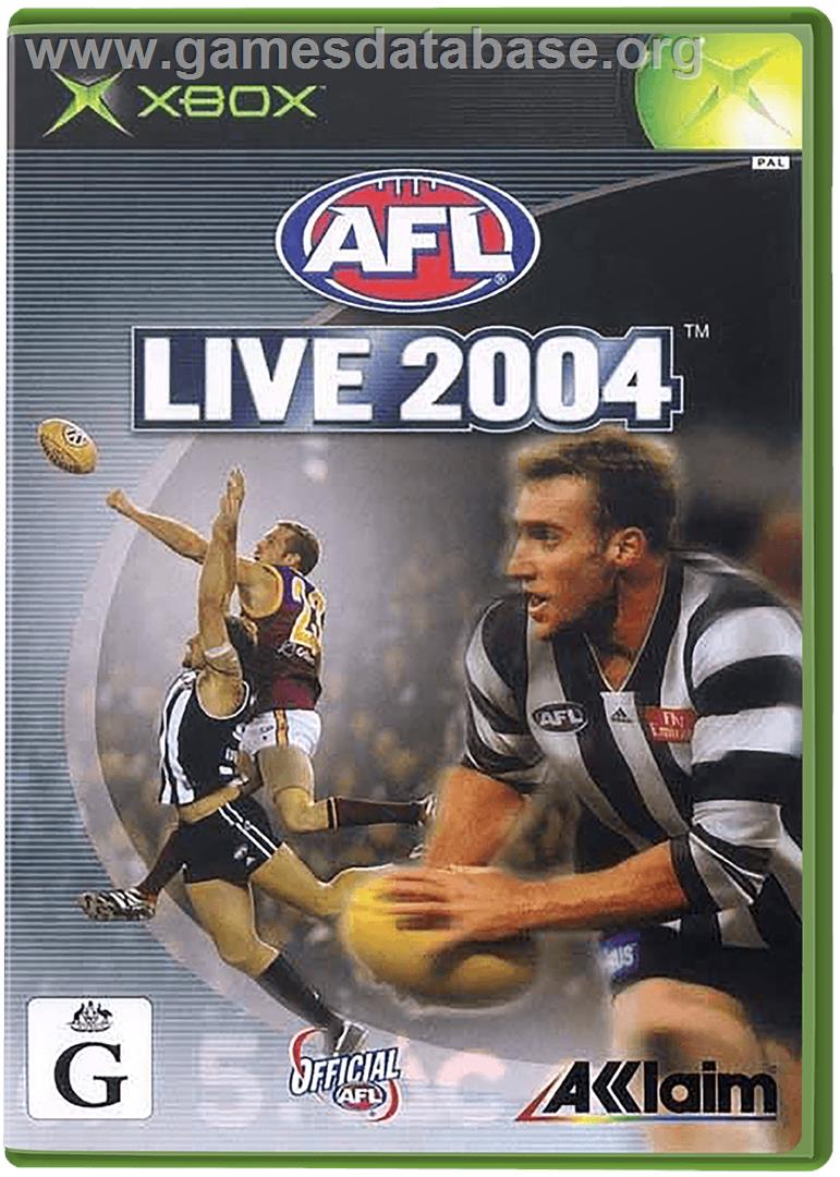 AFL Live 2004 - Microsoft Xbox - Artwork - Box