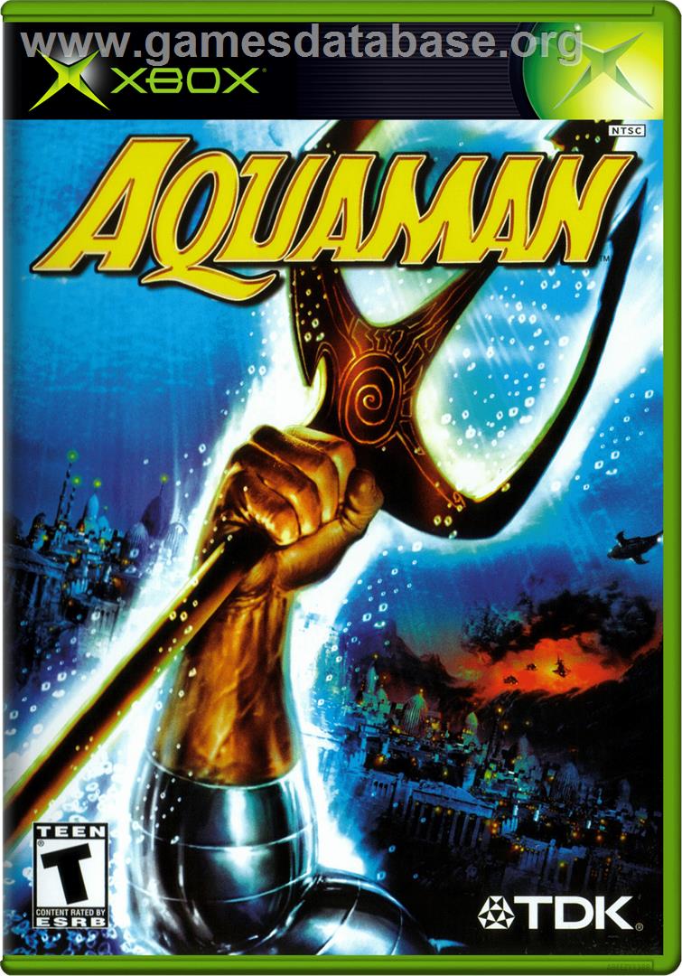 Aquaman: Battle for Atlantis - Microsoft Xbox - Artwork - Box