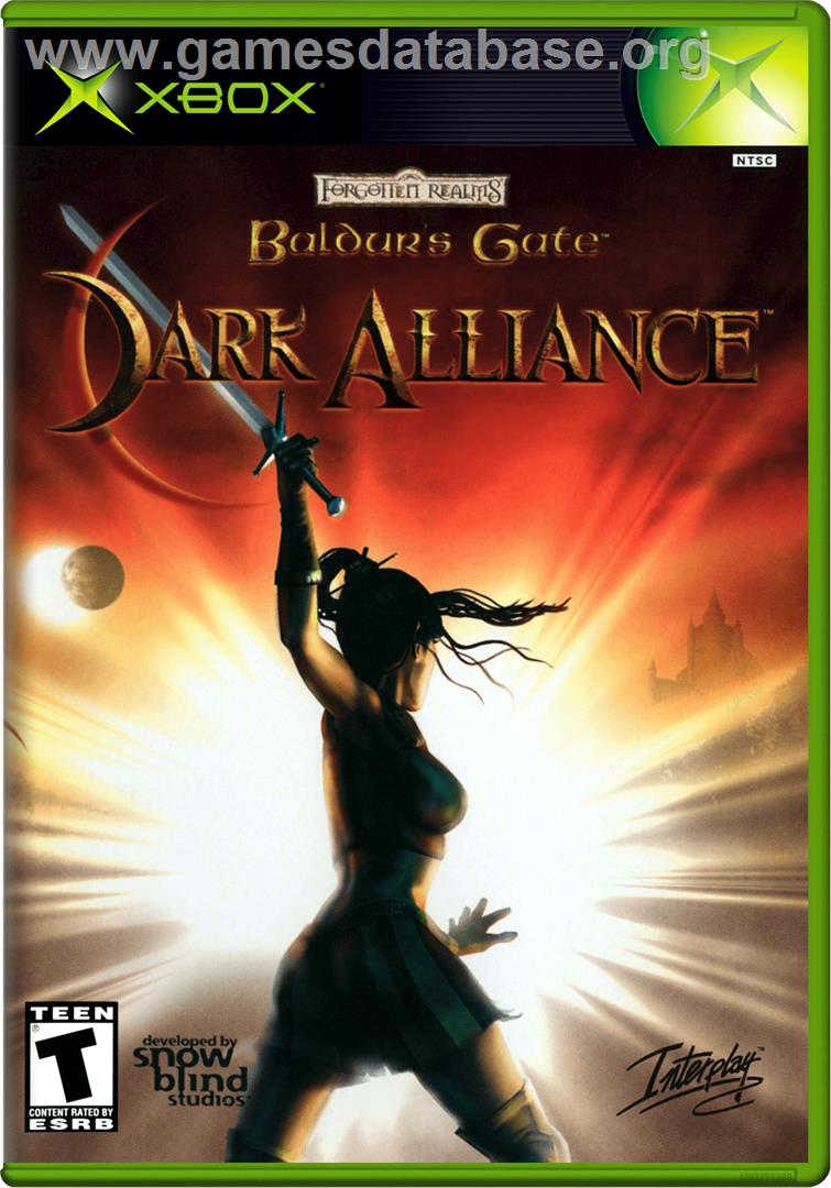 Baldur's Gate: Dark Alliance - Microsoft Xbox - Artwork - Box