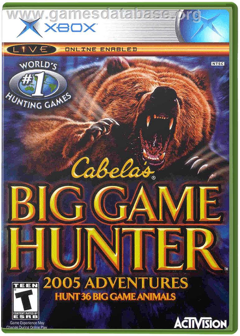 Cabela's Big Game Hunter 2005 Adventures - Microsoft Xbox - Artwork - Box