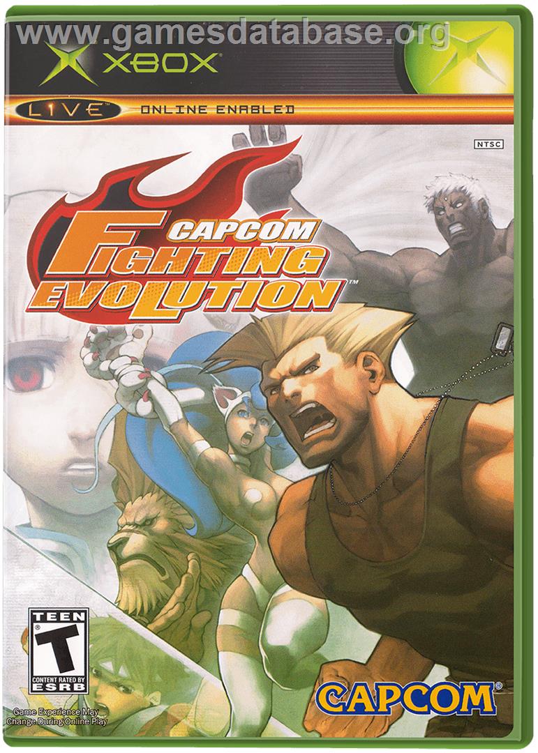Capcom Fighting Evolution - Microsoft Xbox - Artwork - Box