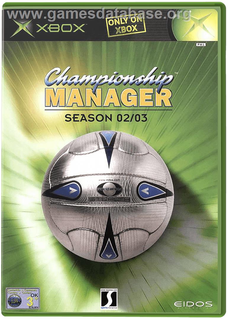 Championship Manager: Season 02/03 - Microsoft Xbox - Artwork - Box