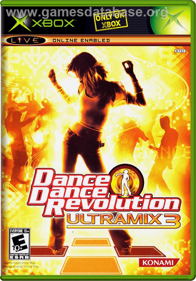 Dance Dance Revolution Ultramix 3 - Microsoft Xbox - Artwork - Box