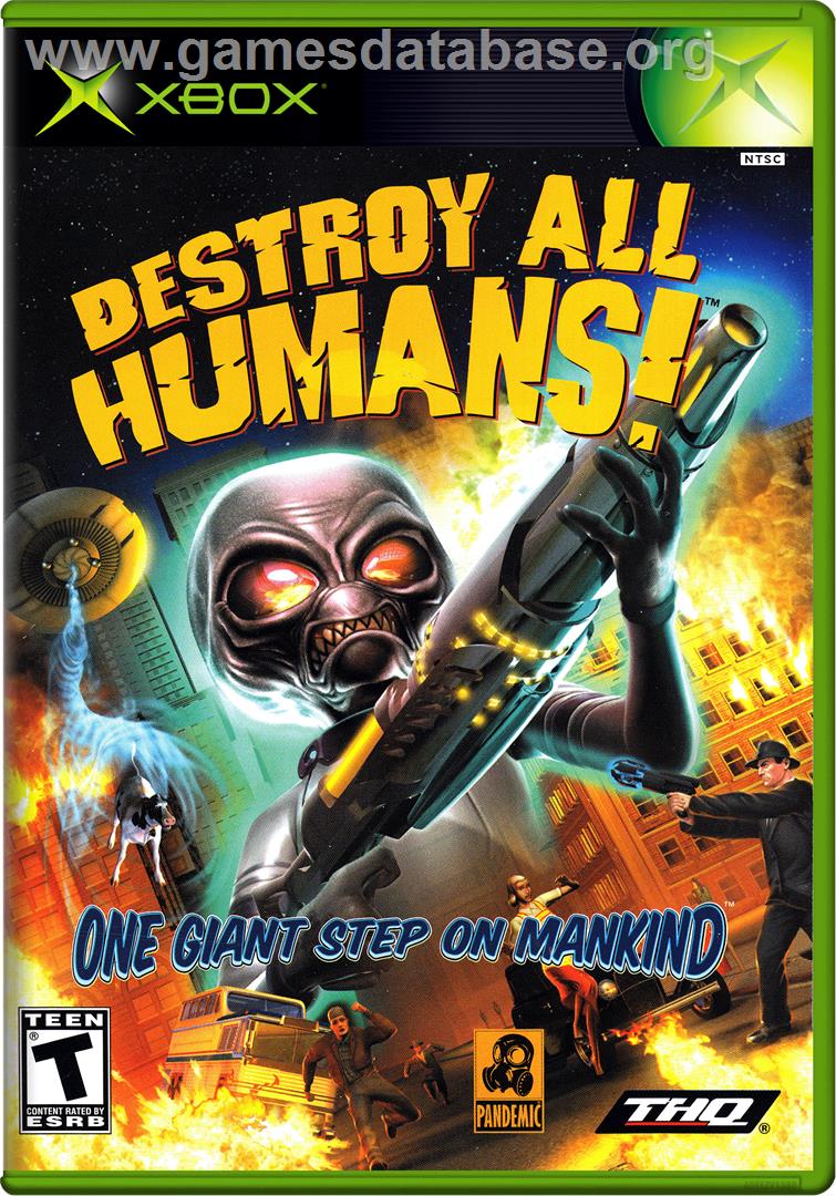 Destroy All Humans - Microsoft Xbox - Artwork - Box
