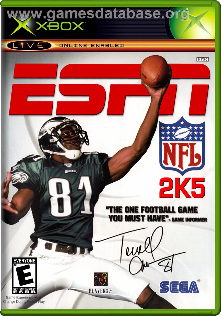 ESPN NFL 2K5 - Microsoft Xbox - Artwork - Box