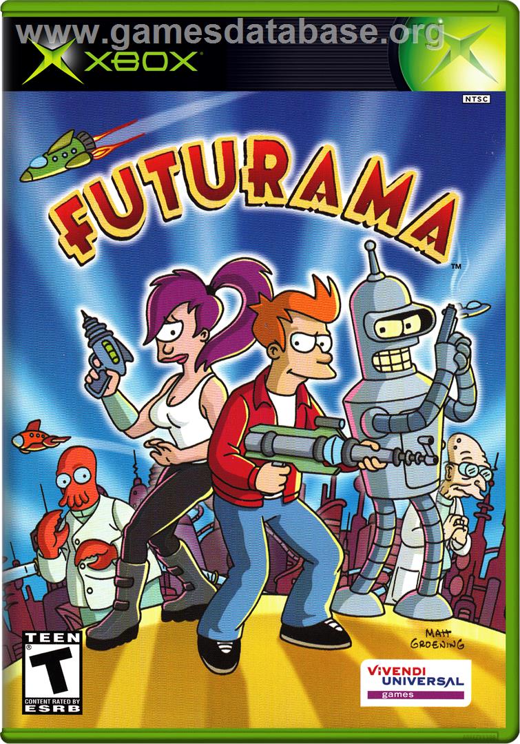 Futurama - Microsoft Xbox - Artwork - Box