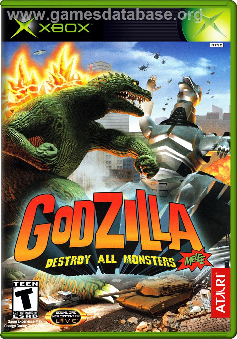 Godzilla: Destroy All Monsters Melee - Microsoft Xbox - Artwork - Box