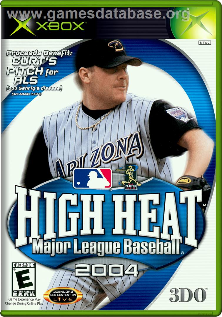 High Heat Major League Baseball 2004 - Microsoft Xbox - Artwork - Box