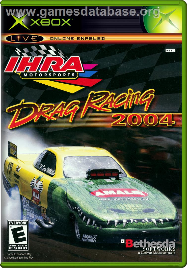IHRA Drag Racing 2004 - Microsoft Xbox - Artwork - Box