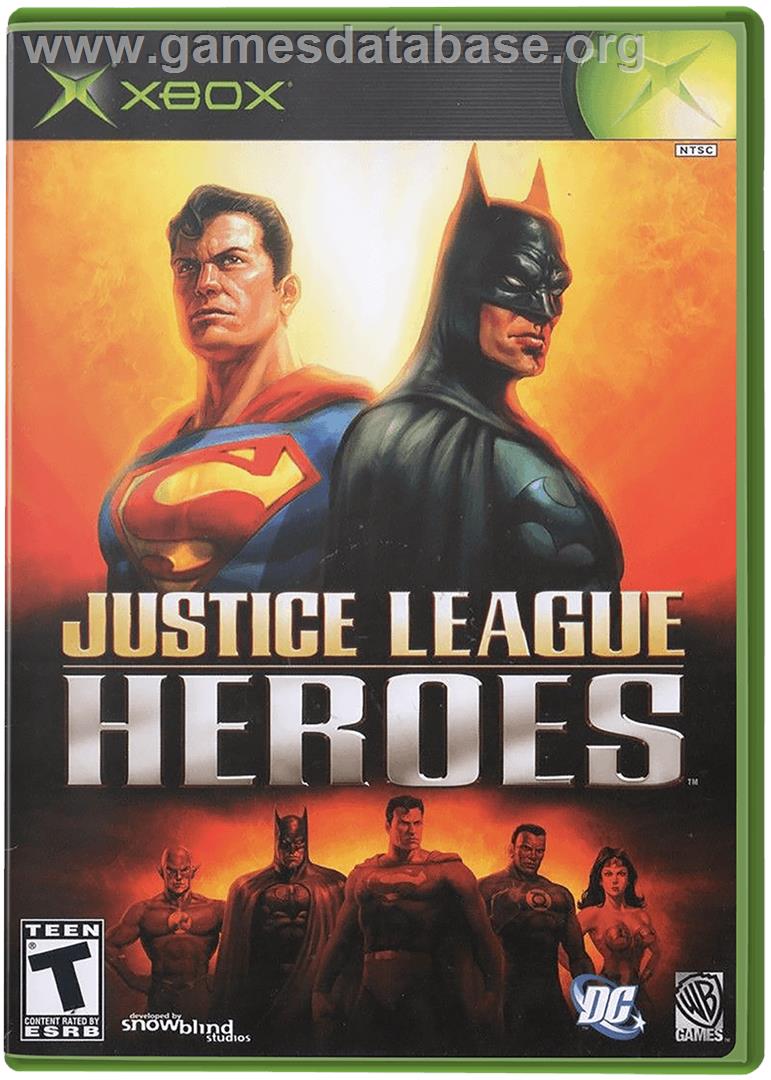 Justice League Heroes - Microsoft Xbox - Artwork - Box