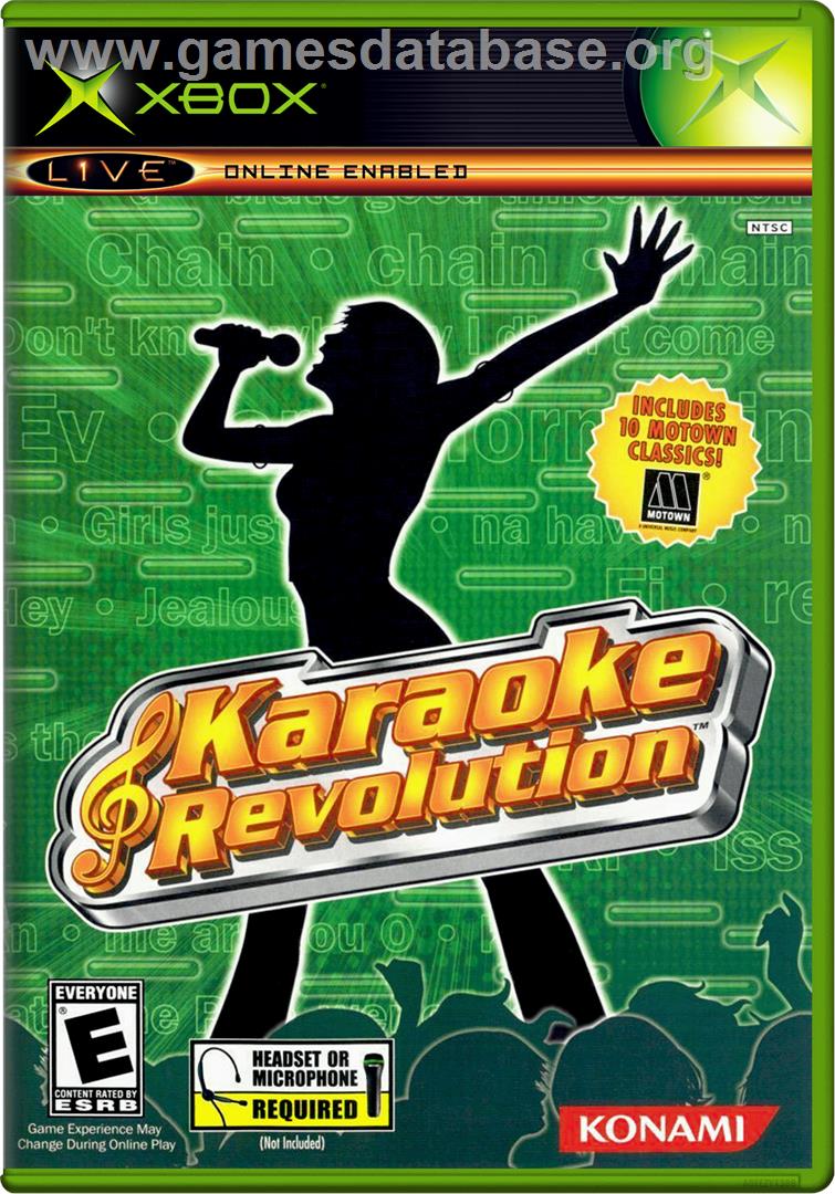 Karaoke Revolution - Microsoft Xbox - Artwork - Box