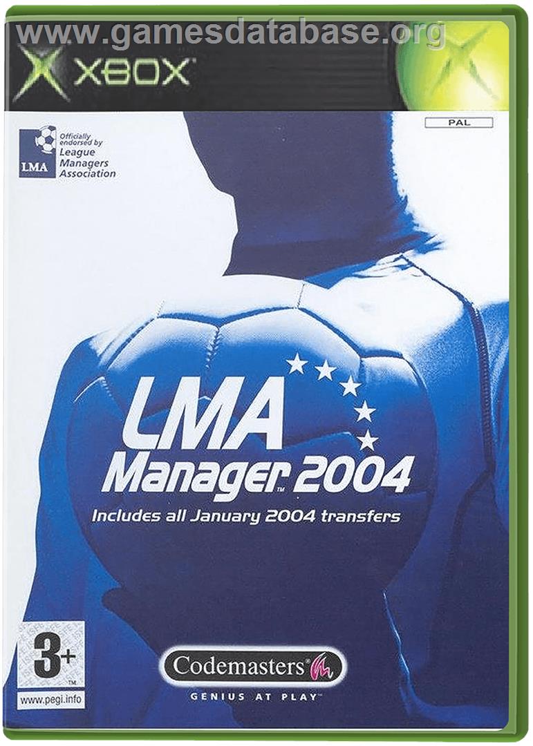 LMA Manager 2004 - Microsoft Xbox - Artwork - Box