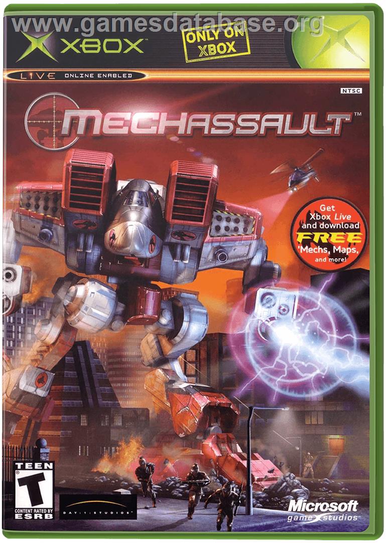 MechAssault - Microsoft Xbox - Artwork - Box