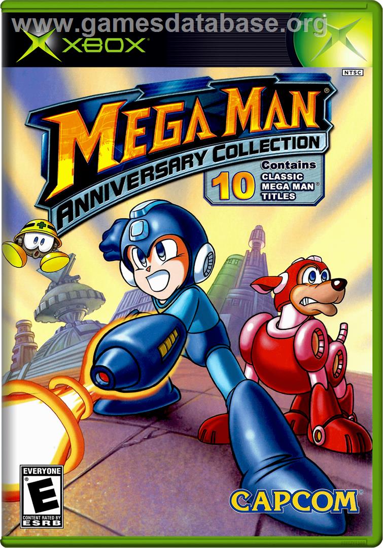 Mega Man Anniversary Collection - Microsoft Xbox - Artwork - Box