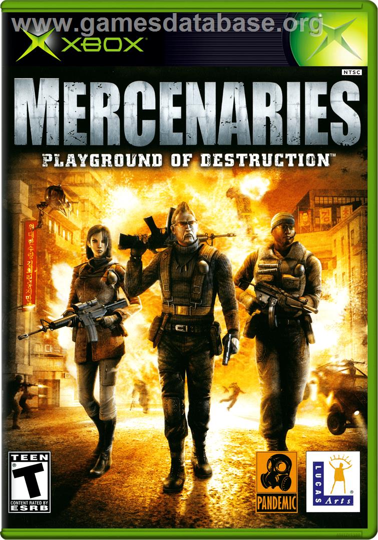Mercenaries: Playground of Destruction - Microsoft Xbox - Artwork - Box