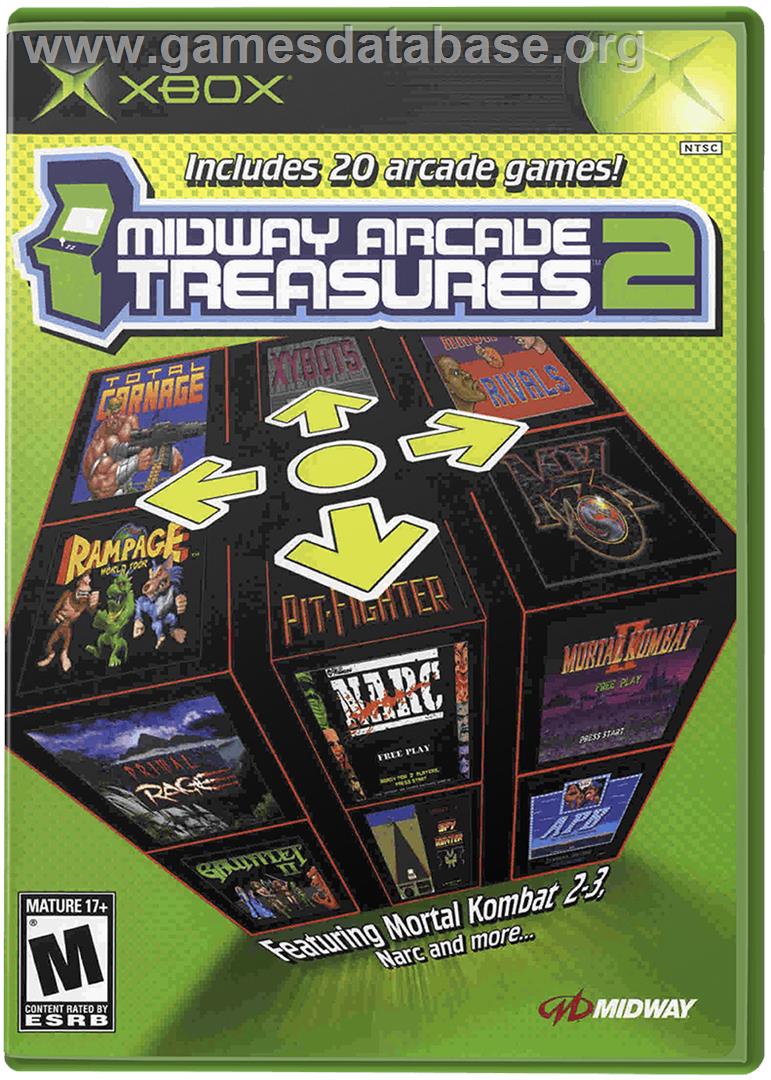 Midway Arcade Treasures 2 - Microsoft Xbox - Artwork - Box
