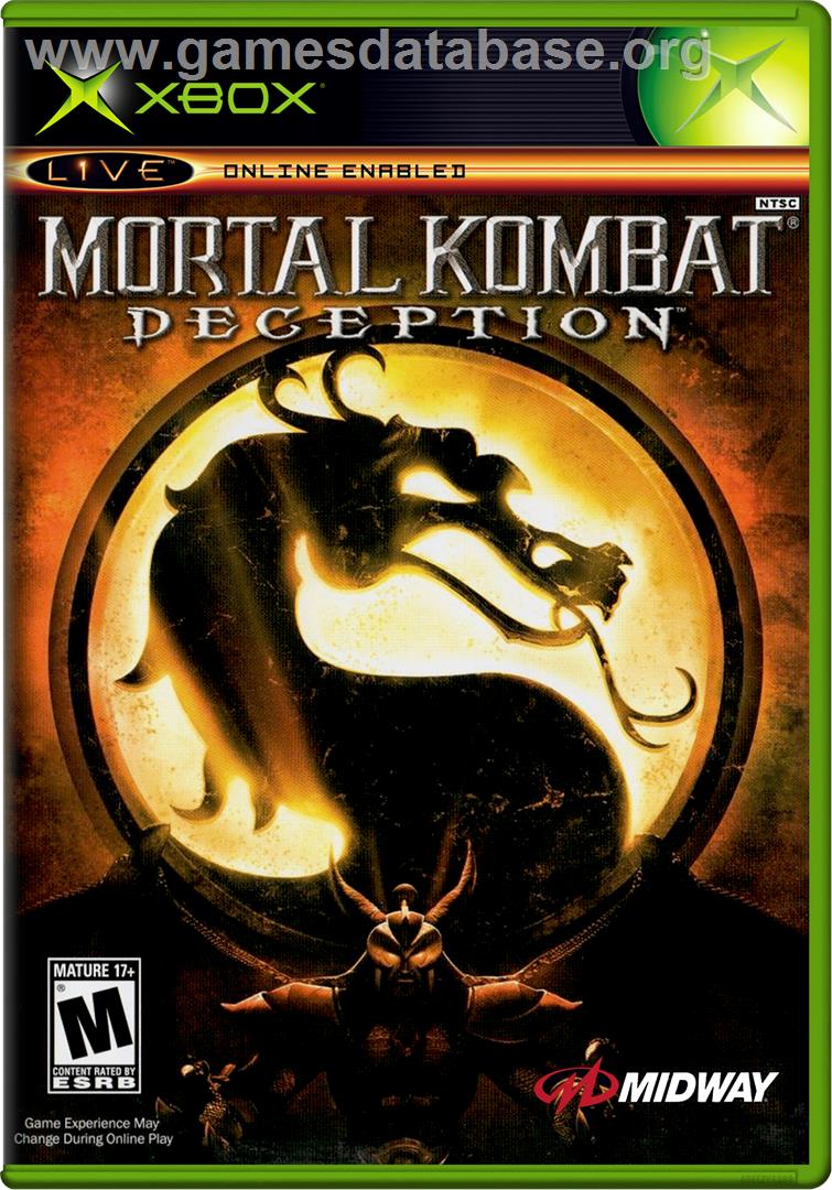 Mortal Kombat: Deception - Microsoft Xbox - Artwork - Box