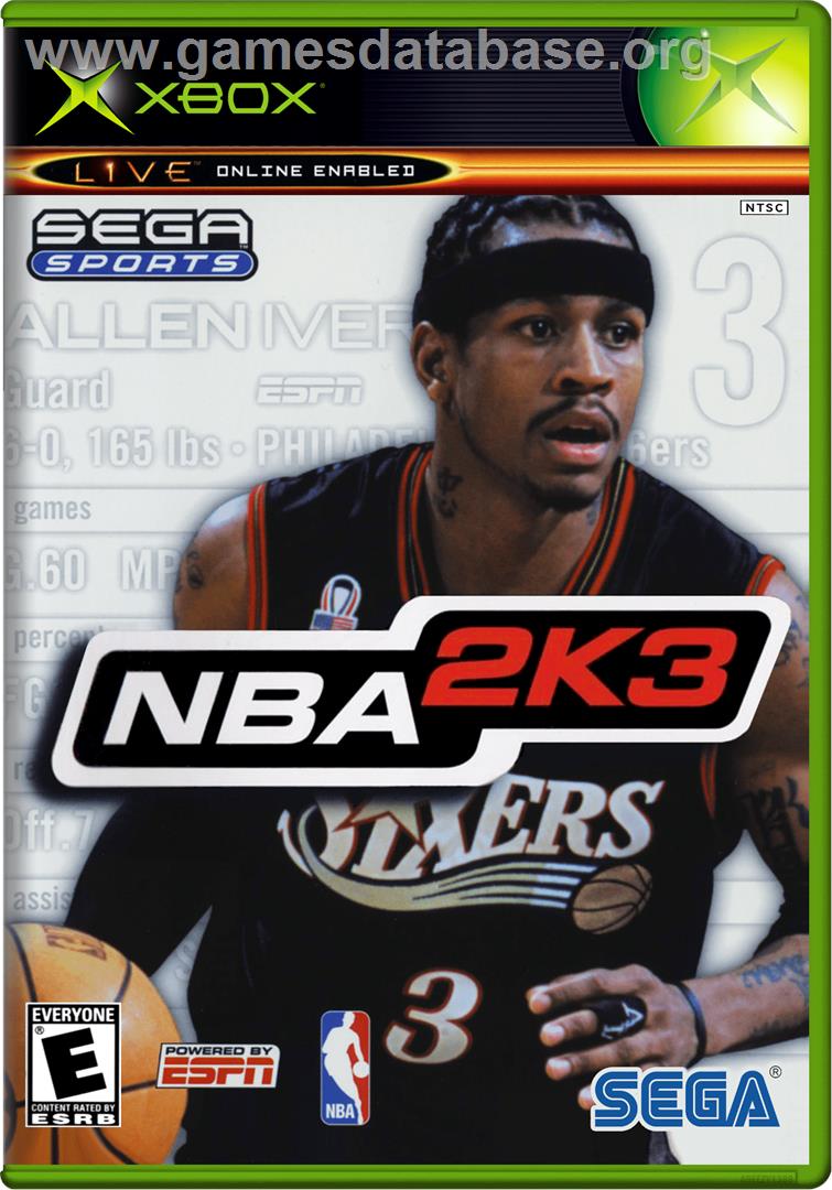 NBA 2K3 - Microsoft Xbox - Artwork - Box