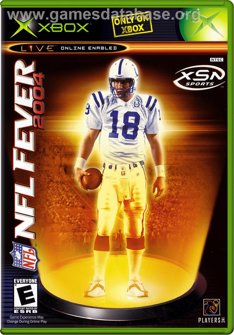 NFL Fever 2004 - Microsoft Xbox - Artwork - Box