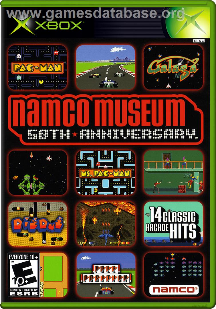 Namco Museum 50th Anniversary - Microsoft Xbox - Artwork - Box