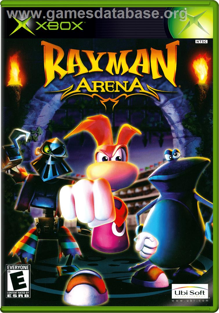 Rayman Arena - Microsoft Xbox - Artwork - Box