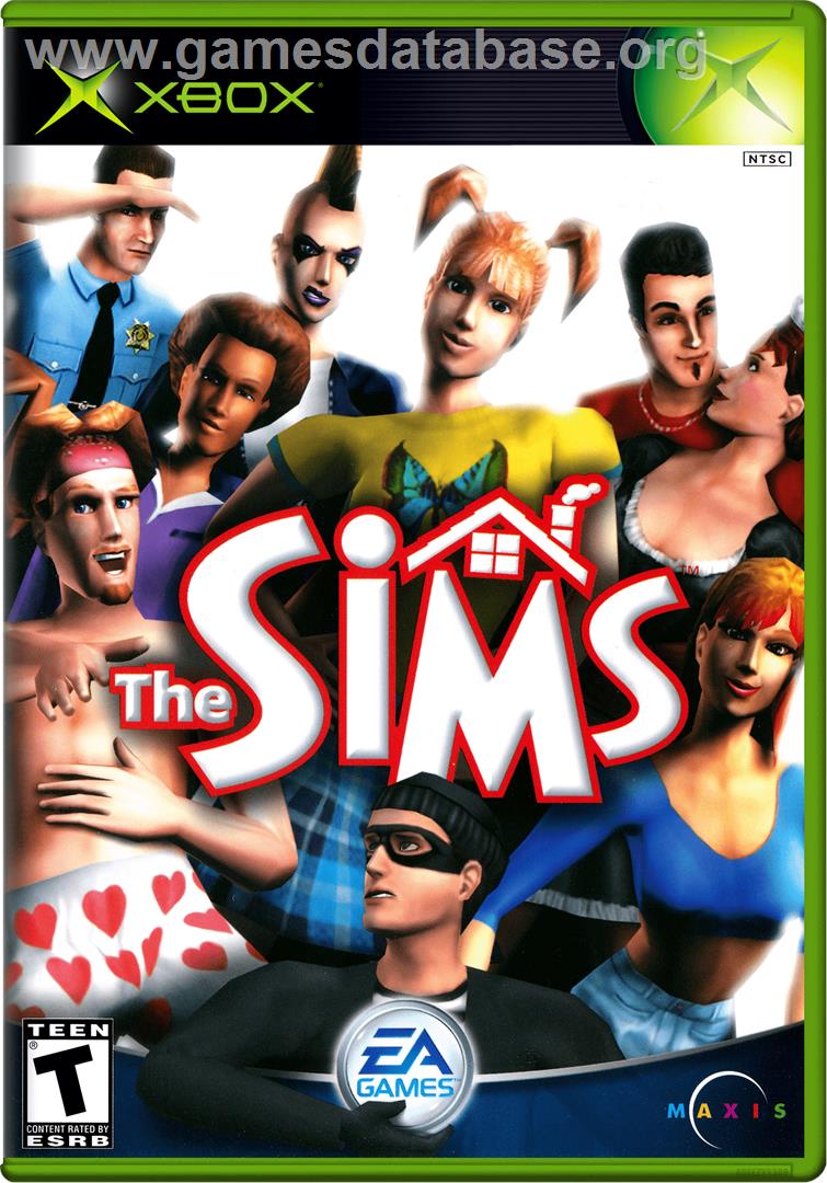 Sims - Microsoft Xbox - Artwork - Box
