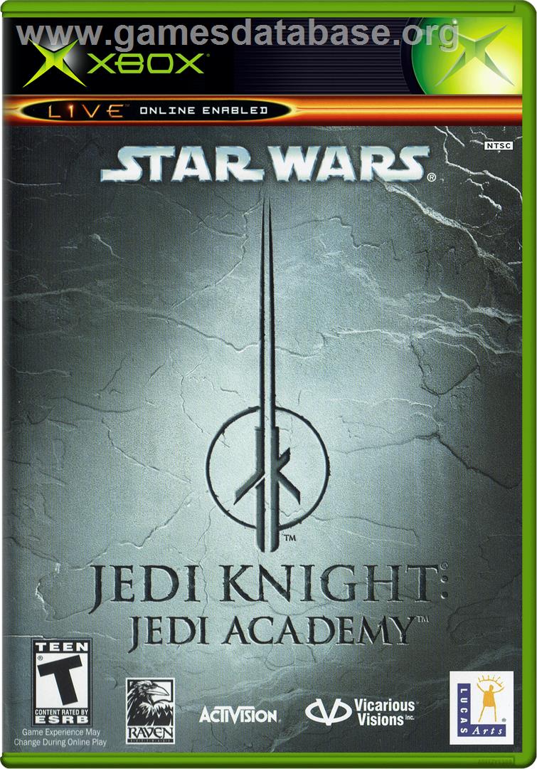 Star Wars: Jedi Knight - Jedi Academy - Microsoft Xbox - Artwork - Box