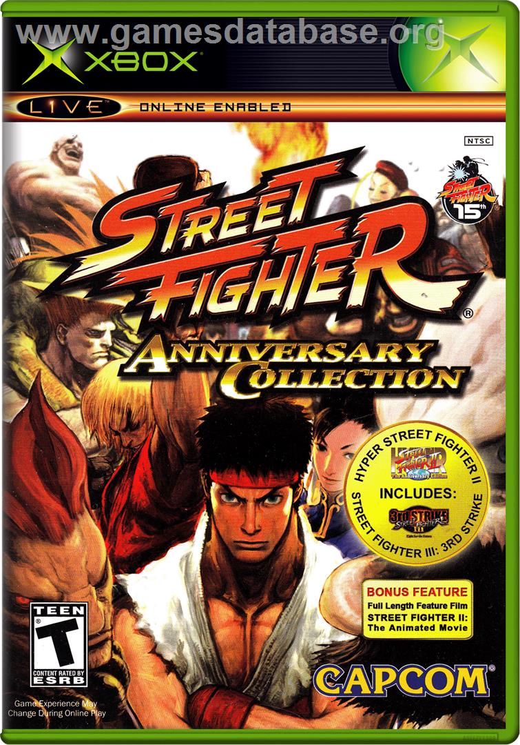 Street Fighter: Anniversary Collection - Microsoft Xbox - Artwork - Box