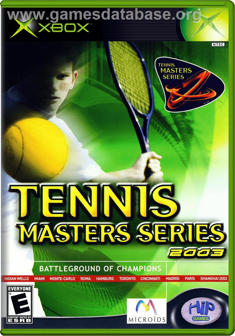 Tennis Masters Series 2003 - Microsoft Xbox - Artwork - Box