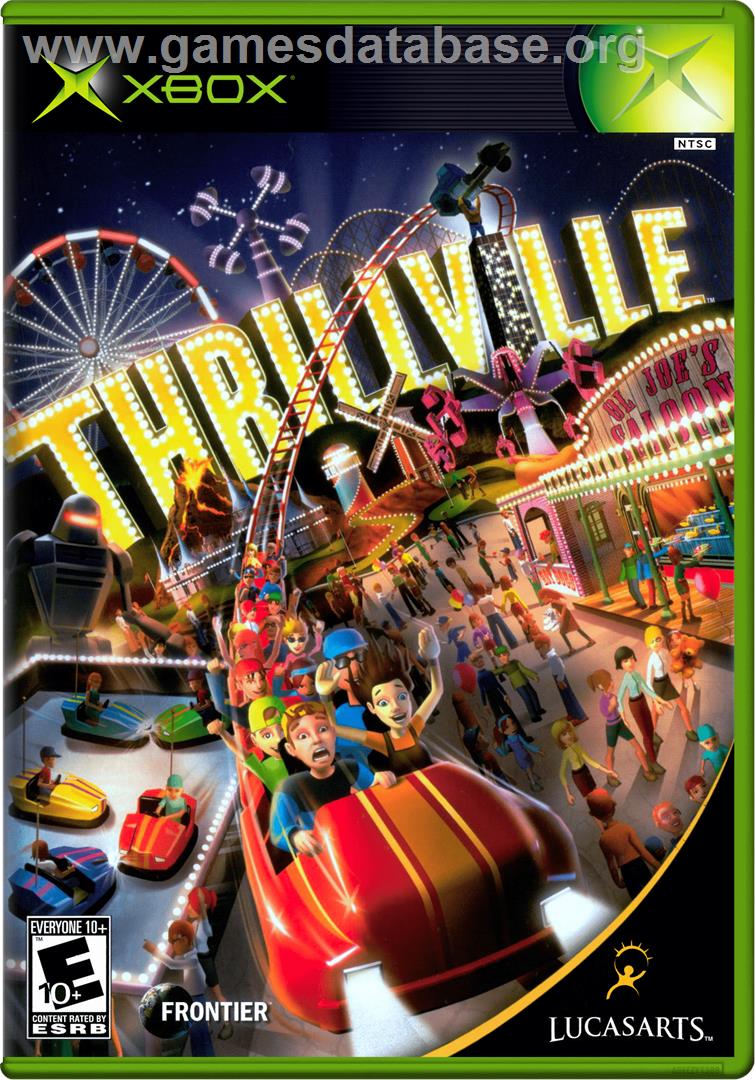 Thrillville - Microsoft Xbox - Artwork - Box