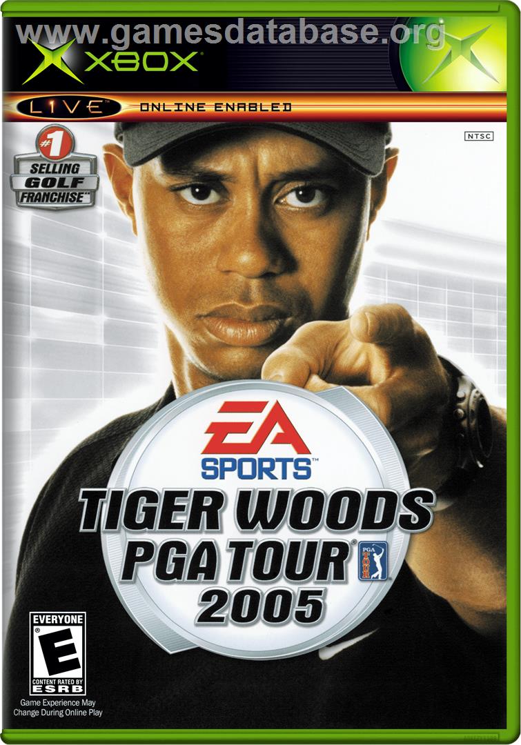 Tiger Woods PGA Tour 2005 - Microsoft Xbox - Artwork - Box
