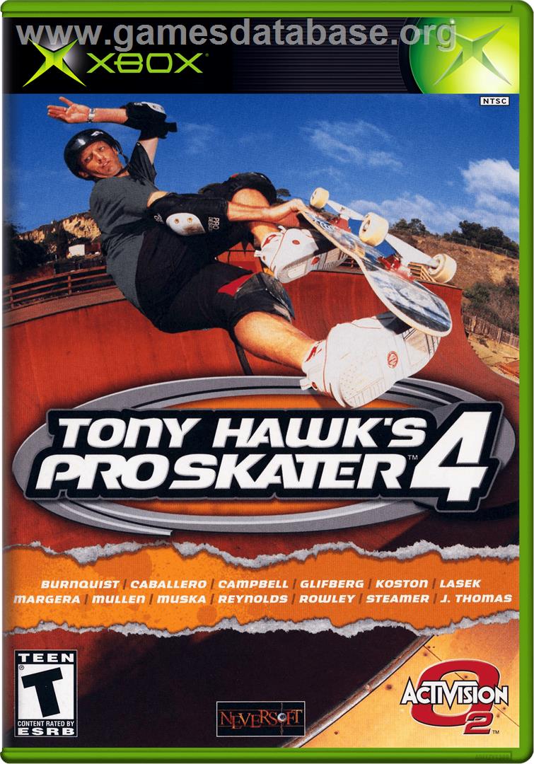 Tony Hawk's Pro Skater 4 - Microsoft Xbox - Artwork - Box