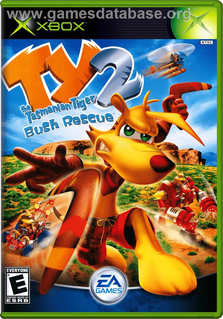 Ty the Tasmanian Tiger 2: Bush Rescue - Microsoft Xbox - Artwork - Box