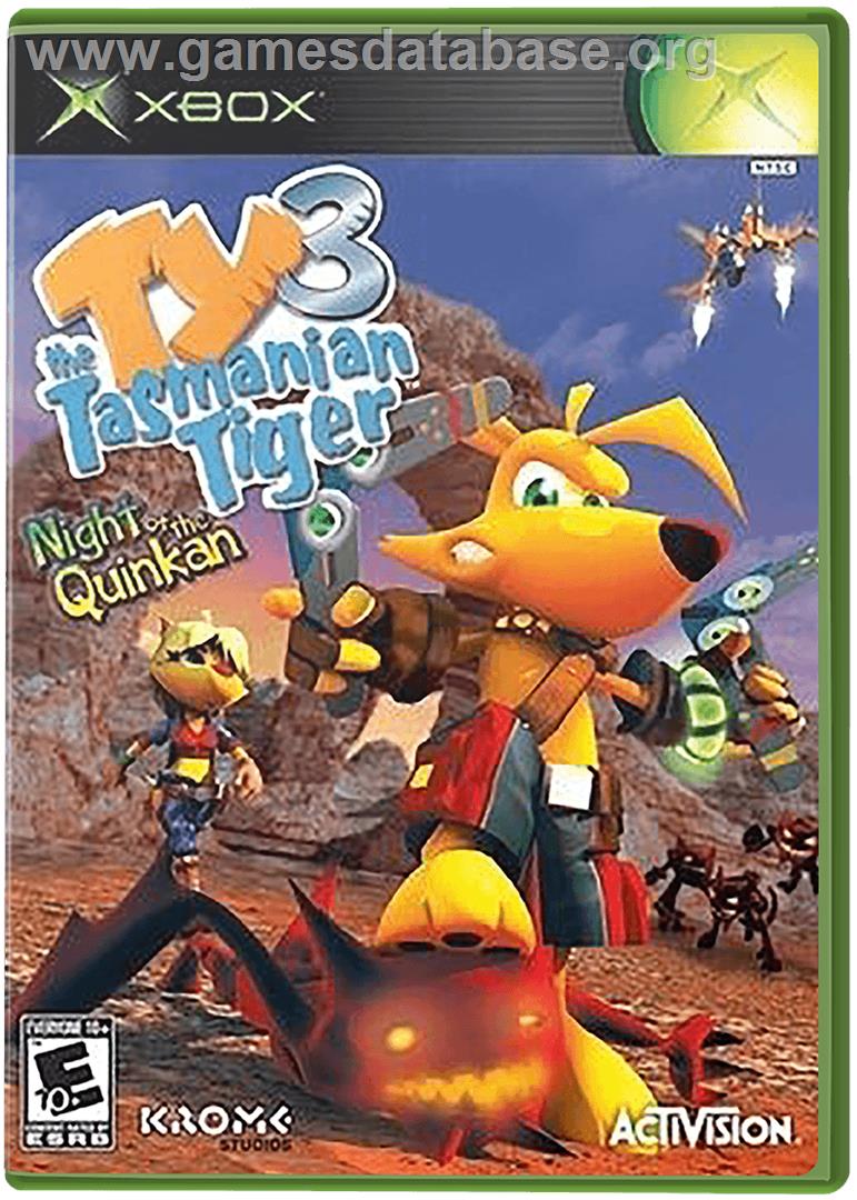 Ty the Tasmanian Tiger 3: Night of the Quinkan - Microsoft Xbox - Artwork - Box