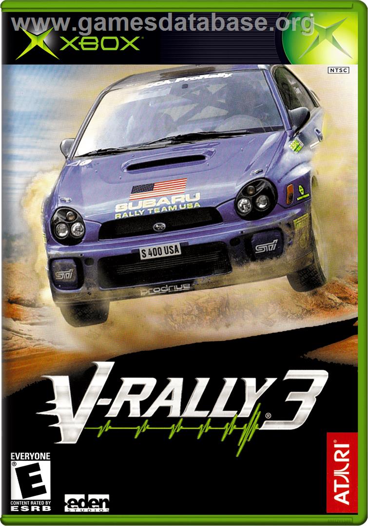 V-Rally 3 - Microsoft Xbox - Artwork - Box