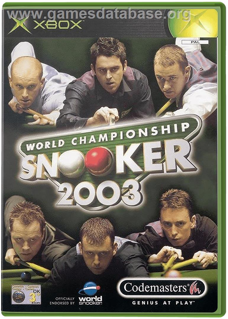 World Championship Snooker 2003 - Microsoft Xbox - Artwork - Box