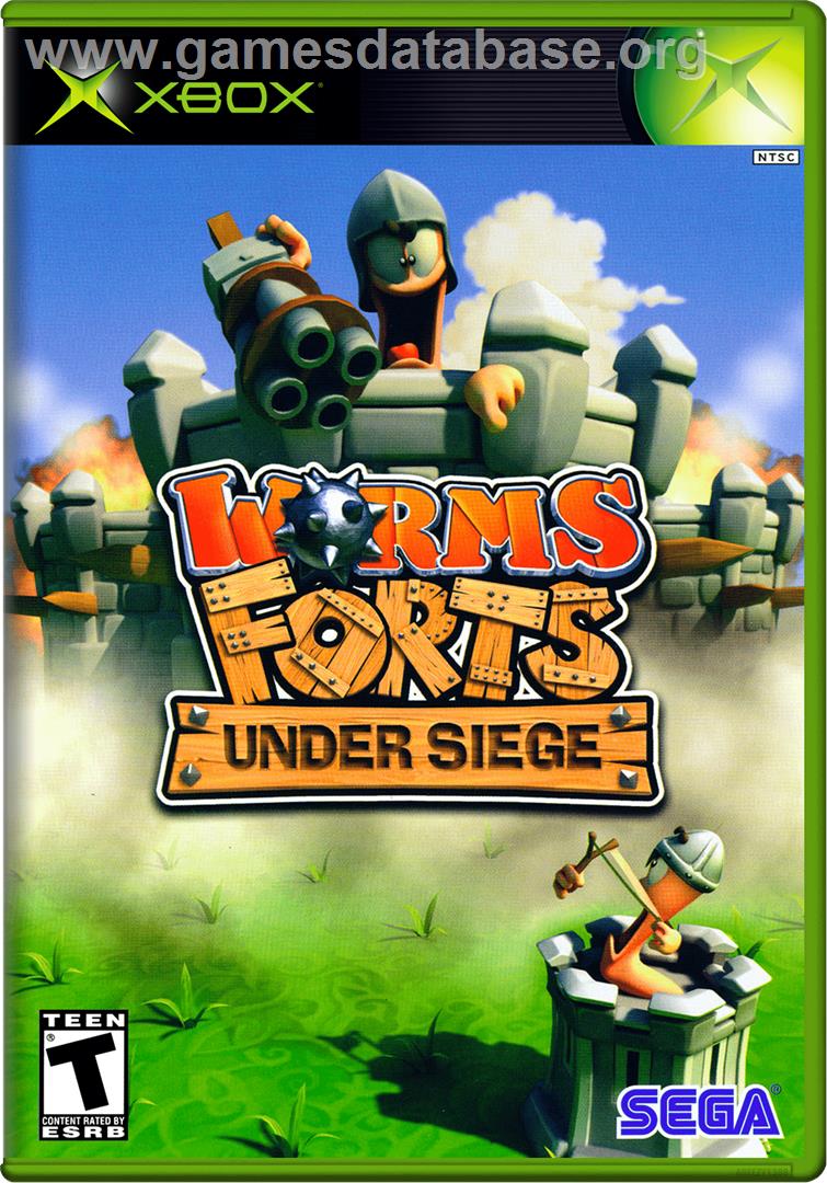 Worms Forts: Under Siege - Microsoft Xbox - Artwork - Box