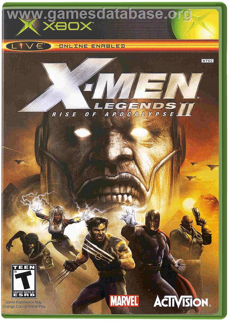 X-Men: Legends II - Rise of Apocalypse - Microsoft Xbox - Artwork - Box