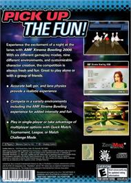 Box back cover for AMF Xtreme Bowling on the Microsoft Xbox.