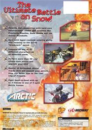 Box back cover for Arctic Thunder on the Microsoft Xbox.