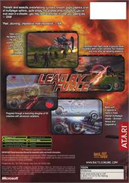 Box back cover for Battle Engine Aquila on the Microsoft Xbox.