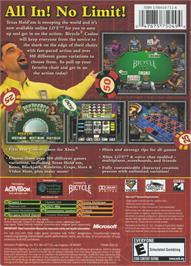 Box back cover for Bicycle Casino on the Microsoft Xbox.