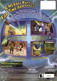Box back cover for Blinx 2: Masters of Time and Space on the Microsoft Xbox.