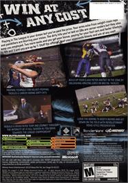 Box back cover for Blitz: The League on the Microsoft Xbox.