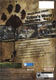 Box back cover for Dead to Rights 2 on the Microsoft Xbox.