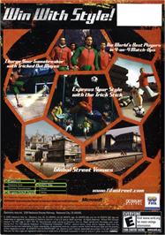 Box back cover for FIFA Street on the Microsoft Xbox.