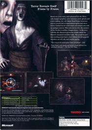 Box back cover for Fatal Frame on the Microsoft Xbox.