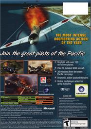Box back cover for Heroes of the Pacific on the Microsoft Xbox.
